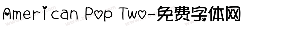 American Pop Two字体转换